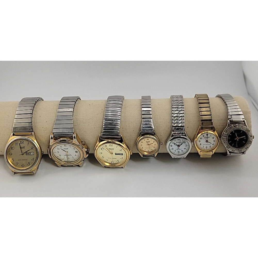 Sharp Wrist Watch Lot Men Women Quartz Parts Repair